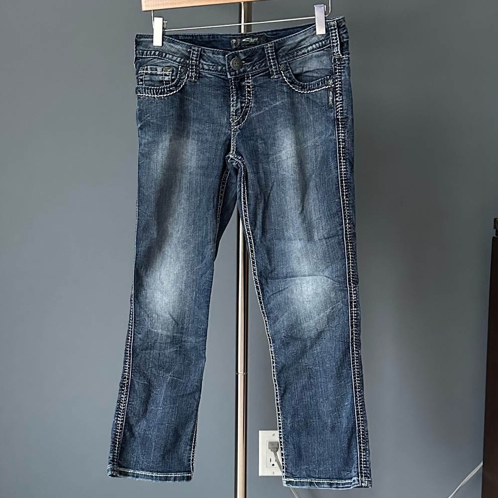 Silver Twisted Capri